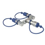 Foggers & Effects Showtec CO2 3/8 Qlock 2-way combiner
