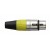 DAP N-CON XLR Plug 3P F Nickel with Yellow Endcap