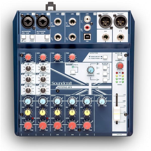Analog Mixers Soundcraft NOTEPAD-8FX